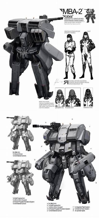 Sci Fi Armor Space Battlesuit Futuristic Concept