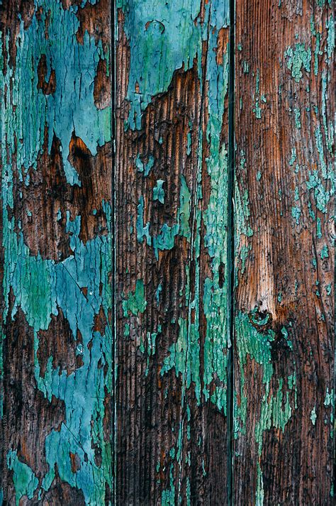 Wood Texture Background Old Wood Painted In Blue
