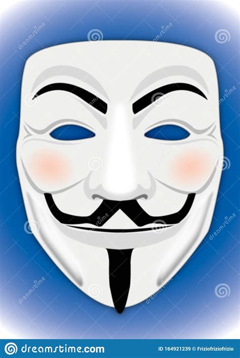 Anonymous Mask Symbol On The Blue Sky Editorial Stock Image