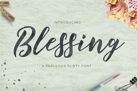 Blessing Script By Great Studio | TheHungryJPEG.com
