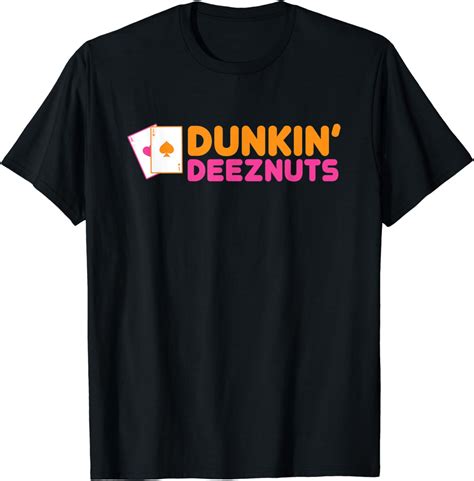 Dunkin Deez Nuts Pocket Aces T Shirt Uk Clothing