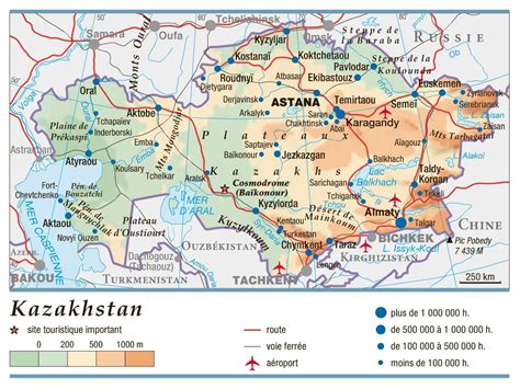 Carte Du Kazakhstan Voyage Carte Plan