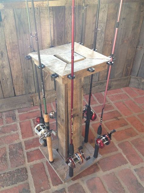 Fishing Pole Rack Blueprints Outdoor Wood Vise