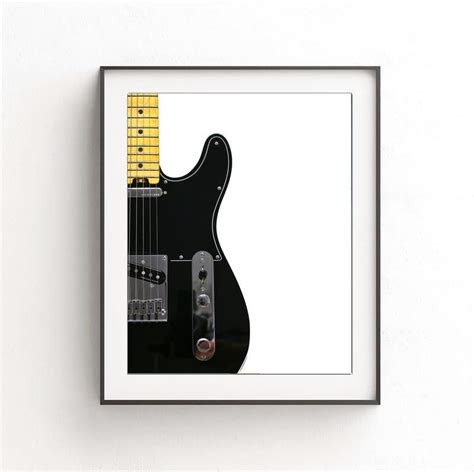Fender Telecaster Black Telecaster Guitar Printing Services Online