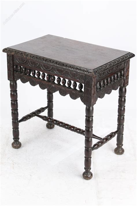 Small Victorian Gothic Revival Oak Hall Table Antiques Atlas