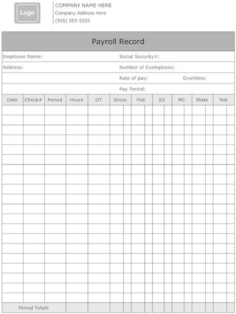 payroll form templates google search payroll template