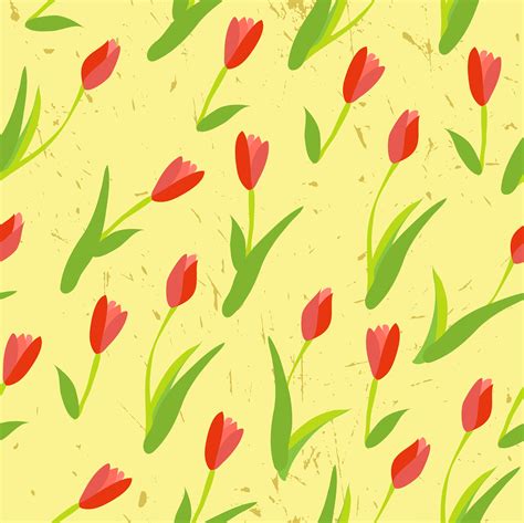 Seamless Background With Colored Tulips 352029 Vector Art At Vecteezy