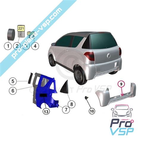 Pare Choc Arri Re Voiture Sans Permis Minauto Iii Cross Minauto