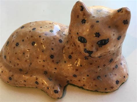 Calico Cat Figurine Etsy