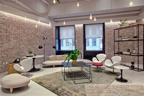 Industrial Aesthetic Office Space In Empire State Building Interiorzine