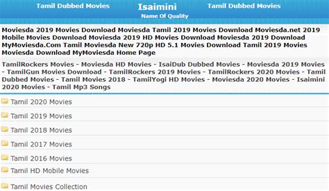 Aug 22, 2021 tamilyogi is the one of the most popular torrent site in torrentfreak's top 100 most popular torrent sites of 2021 list. Isaimini Tamil Movies Download 2021: Full HD Movie Site