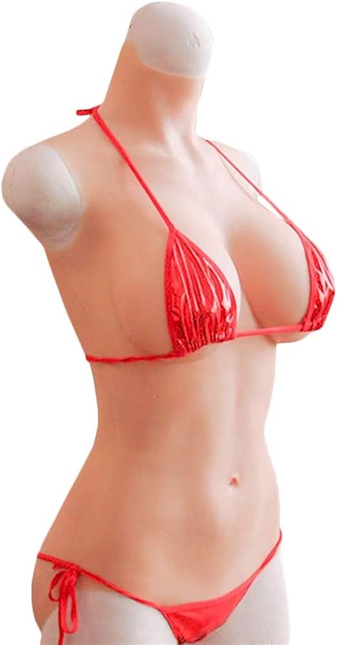 YIQI Silicone Breast Forms M Size Bodysuit For Crossdressers Cosplay Transgender BCD Cup Color