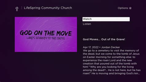 Lifespring Community Church Tv App Roku Channel Store Roku