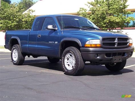 2002 Atlantic Blue Pearl Dodge Dakota Sxt Club Cab 4x4 14160199 Photo