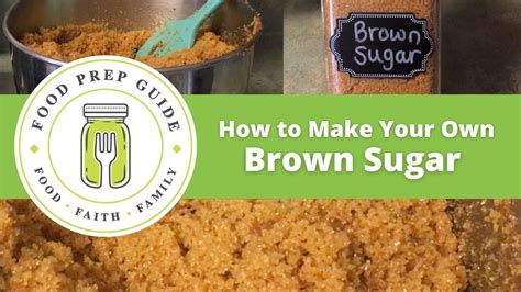 How To Make Your Own Brown Sugar Youtube