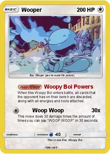 Pokémon Wooper 108 108 Woopy Boi Powers My Pokemon Card