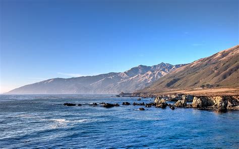 퍼시픽 밸리 빅 서 빅 서 블루 캘리포니아 풍경 산 자연 니콘 Nikond80 바다 태평양 사진 바다 경치