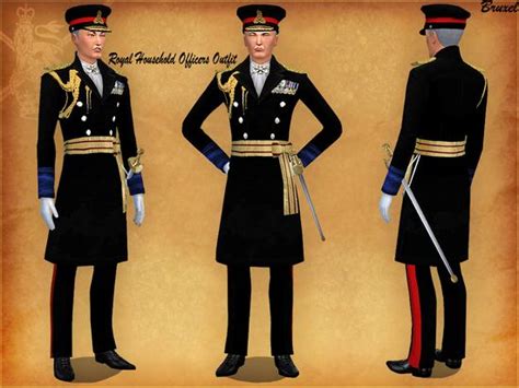 Bruxel Royal Household Uniform Set Sims 4 Dresses Sims Sims 4