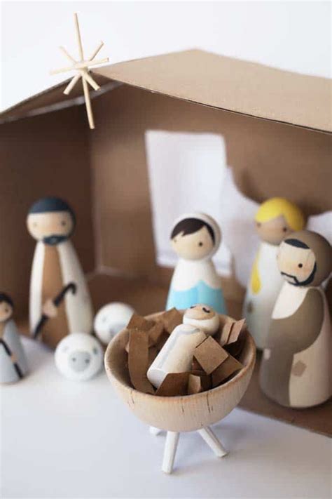 how to make a wooden diy nativity set