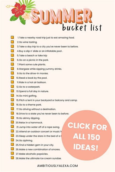 Best Ideas To Add To Your Summer Bucket List For Adults In 2023 Fun