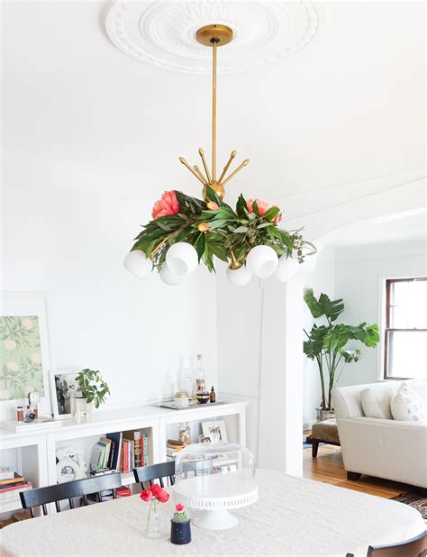 How To Make A Diy Floral Chandelier Garland — Sugar And Cloth Decor