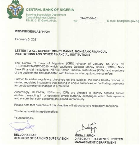 Central banks may seek its potential implementation for the stability of the financial system, payment systems although it is highly unlikely for cbdc to be officially issued within the next three years, there will be a. Nigeria's central bank orders commercial banks to close ...