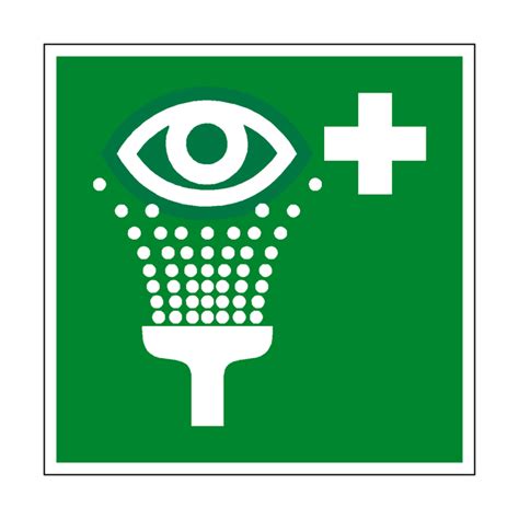 Eyewash Station Symbol Sign Pvc Safety Signs