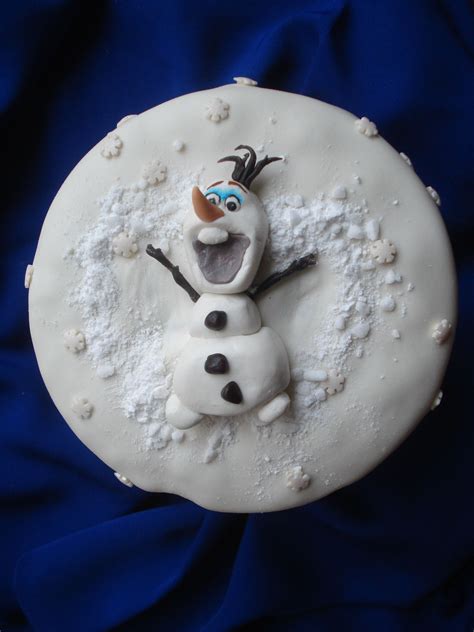 Olaf As A Snow Angel — Disney Themed Cakes Disney Themed Cakes Olaf
