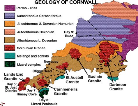 Field Course Sw England Geological Map