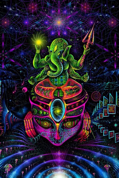 Ok computer oknotok 1997 2017 , a remastered edition of the album containing a second … Psy backdrop GANESHA UV Fluorescent Blacklight psychedelic ...