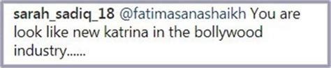 Fatima Sana Shaikh Resembles Katrina Kaif Netizens Think So