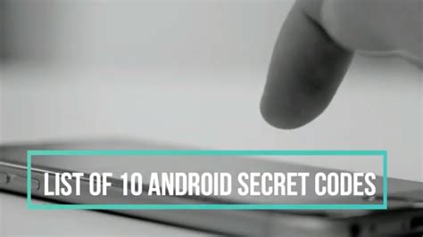 List Of Android Secret Codes Secret Codes For Android Android Secret Cheat Codes List 2019