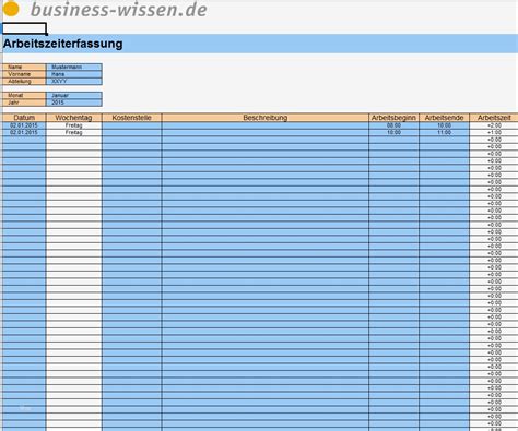 Sie wollen keinen aufwand mehr mit der zeiterfassung ihrer mitarbeiter? Berechnung Arbeitszeit Excel Vorlage Inspiration ...