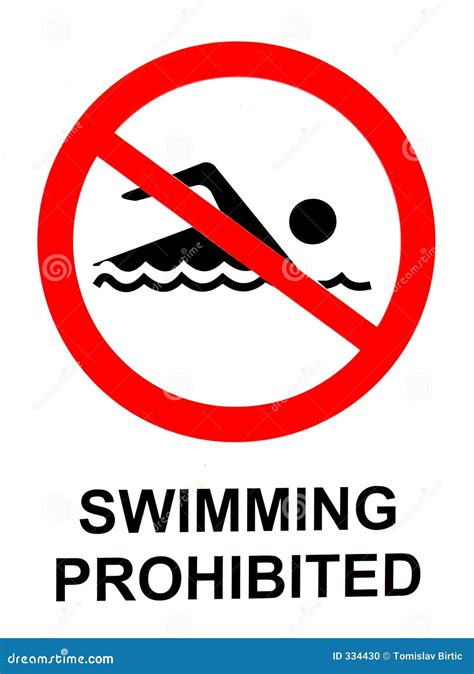 Swimming Prohibited Sign Stock Photo Image 334430