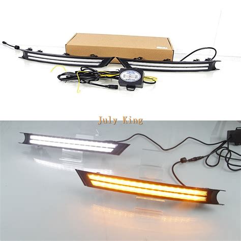 July King Led Daytime Running Lights Led Front Bumper Drl Yellow