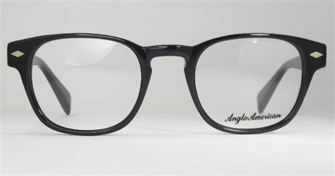 Optometrist Attic Anglo American Optical Black Fitz Eyeglasses