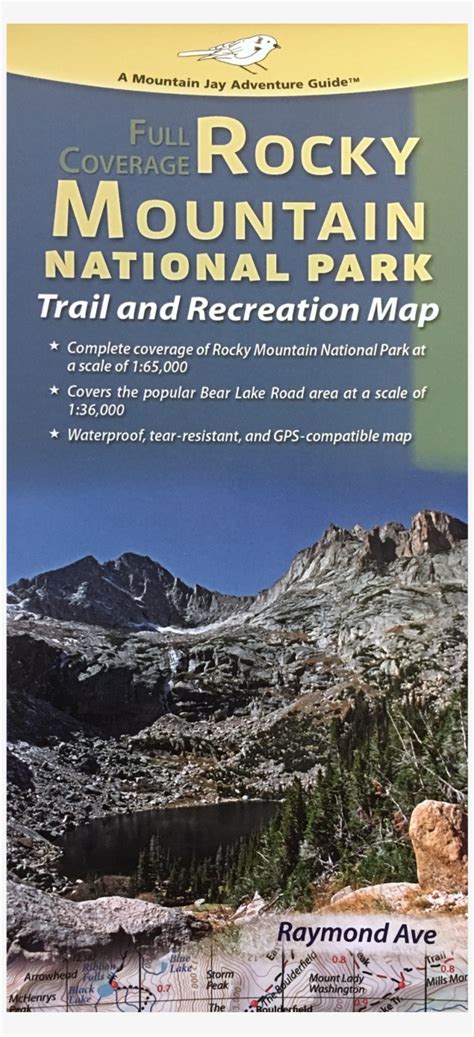 Rocky Mountain National Park Trail And Recreation Map Banner Png