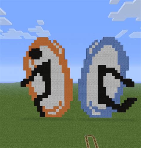 Custom minecraft maps are shared by the community to inspire, download and experience new worlds. Portal logo pixel art Minecraft Project