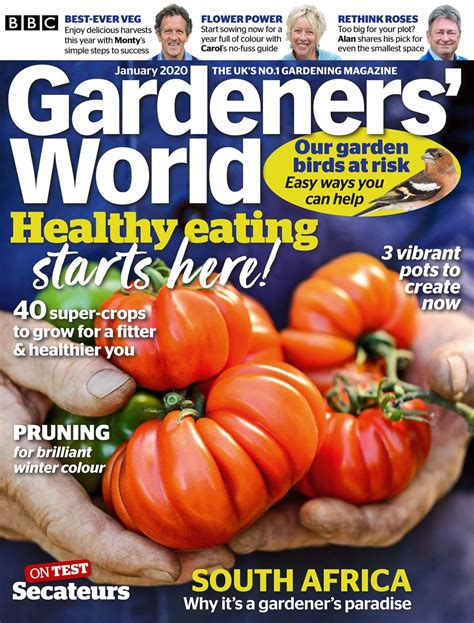 Bbc Gardeners World Magazine January 2020 Back Issue