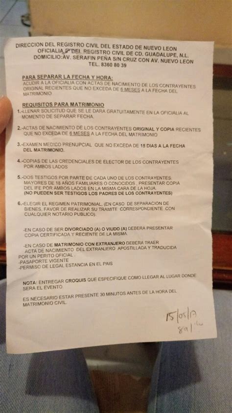 Requisitos Para Casarse Por El Civil En Monterrey Salud Sexo Y Amor