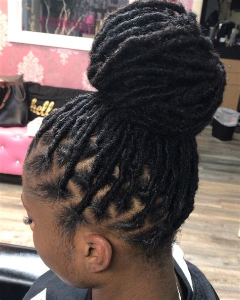 The fashioning of hair can be considered an aspect of personal grooming, fashion, and cosmetics, although practical, cultural, and popular considerations also influence some hairstyles. Permanent Loc Extensions! Using 100% human hair Get the ...