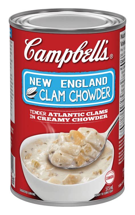 Campbells® New England Clam Chowder 515 Ml Campbell Company Of Canada