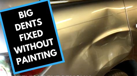 How Big Of A Dent Can Be Fixed With Paintless Dent Repair Youtube
