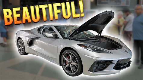 Beautiful Blade Silver 2020 Corvette C8 Up Close First Look Youtube