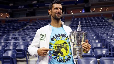Us Open Novak Djokovic Pays Tribute To Kobe Bryant Following 24th