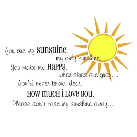 You Are My Sunshine Quote Plus Sunshine Graphic By Back40life