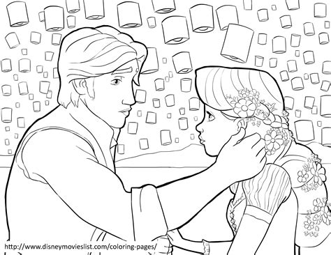 Rapunzel And Flynn Coloring Pages at GetDrawings | Free download