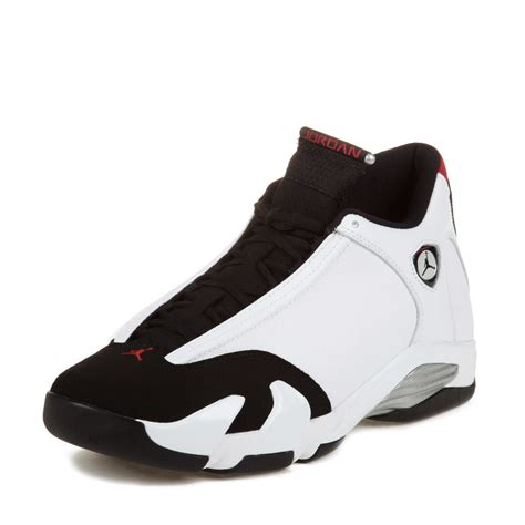 Nike Mens Air Jordan 14 Retro Black Toe Whiteblackvarsity Red 487471 102