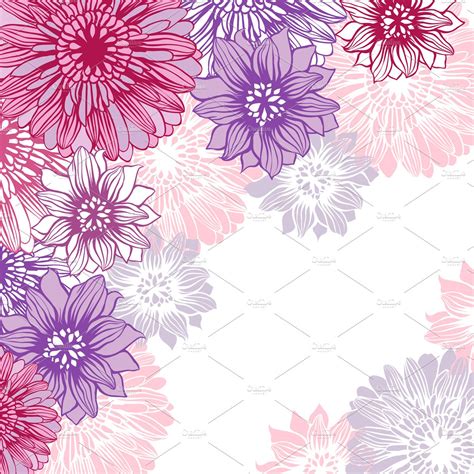 Floral Backgrounds With Flowers ~ Graphic Patterns ~ Creative Market