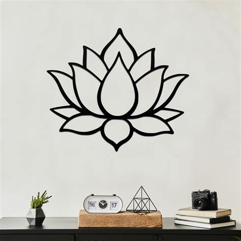 Lotus Flower Metal Wall Art Metalplex